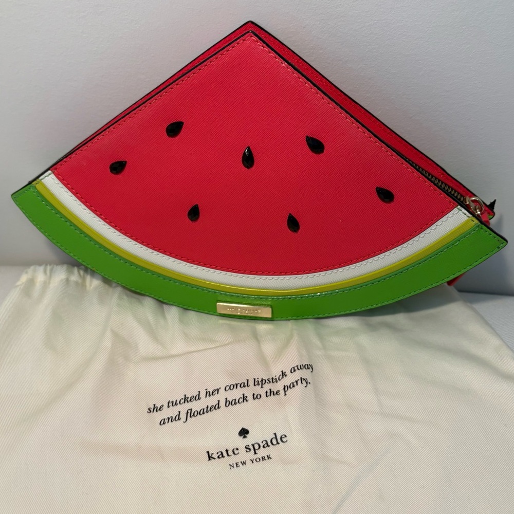 Kate Spade Watermelon Slice Clutch